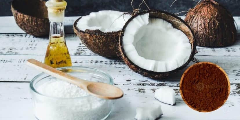 Café, Óleo de coco Café, Óleo de coco