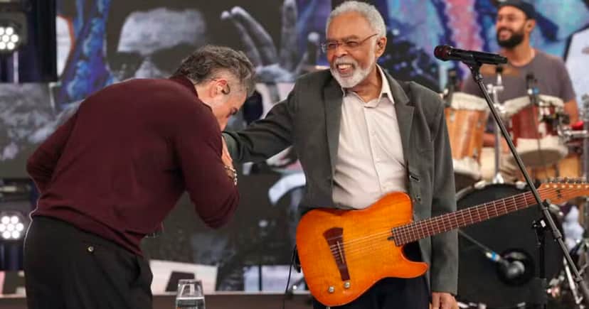 Apresentar Mion e Gilberto Gil (Foto: Globo/Fábio Rocha) Apresentar Mion e Gilberto Gil (Foto: Globo/Fábio Rocha)
