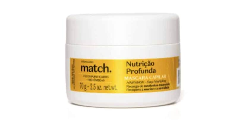 Máscara Capilar Match Nutrição Profunda (Foto: Reprodução / Boticário) Máscara Capilar Match Nutrição Profunda (Foto: Reprodução / Boticário)