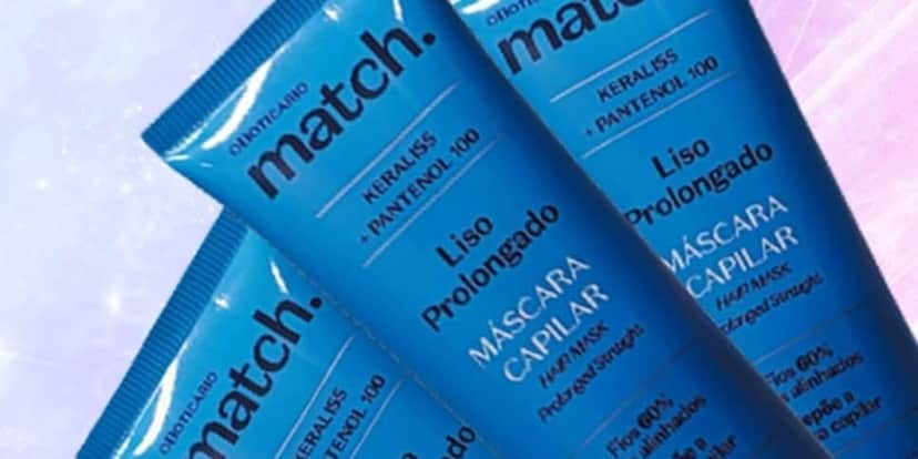 Máscara de hidratação Match Liso Prolongado (Foto Reprodução/Youtube) Máscara de hidratação Match Liso Prolongado (Foto Reprodução/Youtube)