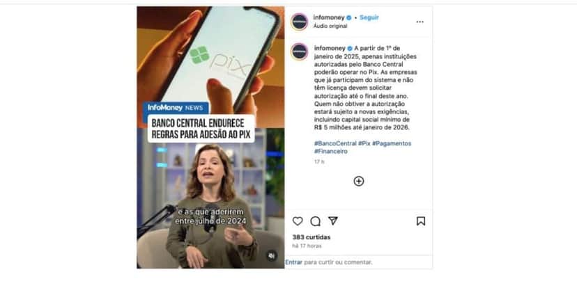 Notícia Banco Central (Foto: Instagram) Notícia Banco Central (Foto: Instagram)