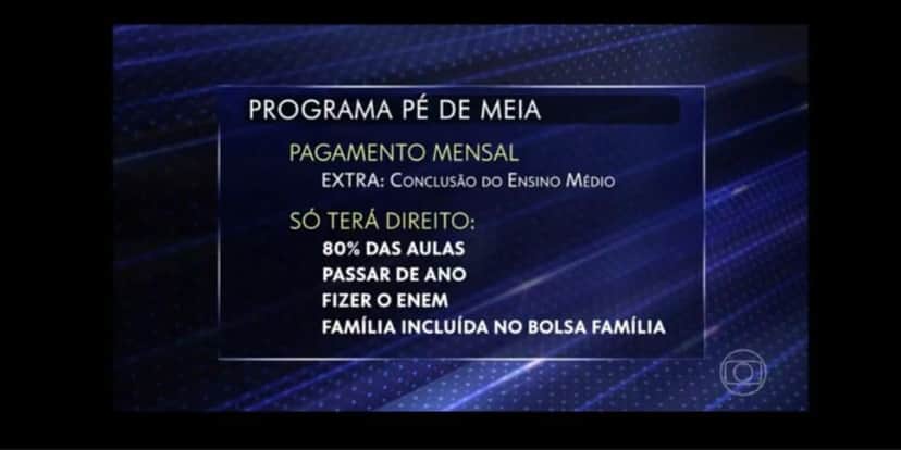 Programa Pé de Meia (Foto: Reprodução / Globo) Programa Pé de Meia (Foto: Reprodução / Globo)