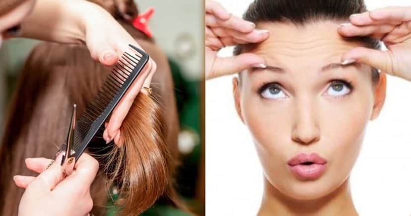 Cortes de cabelo somem com a testa grande (Reprodução/Montagem/Canva) Cortes de cabelo somem com a testa grande (Reprodução/Montagem/Canva)