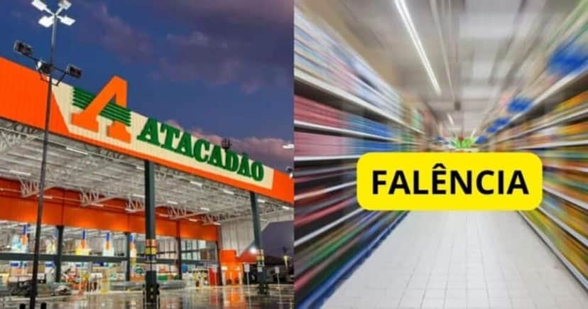 Supermercado popular como Atacadão decreta falência após anos (Reprodução/Montagem TV Foco/Canva) Supermercado popular como Atacadão decreta falência após anos (Reprodução/Montagem TV Foco/Canva)