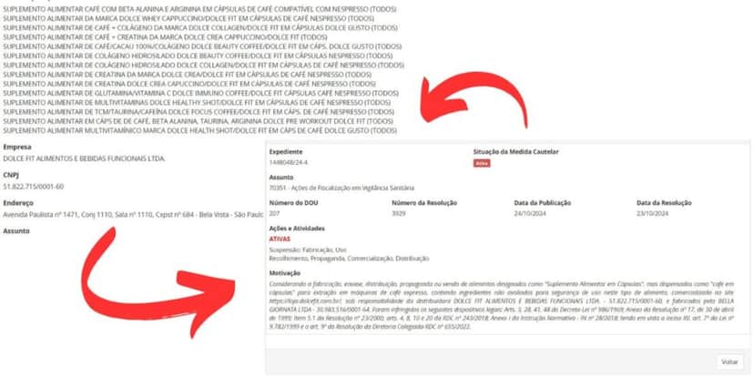 Proibição da ANVISA contra suplementos que incluem colágeno na composição (Foto Reprodução/Montagem/Lennita/Tv Foco) Proibição da ANVISA contra suplementos que incluem colágeno na composição (Foto Reprodução/Montagem/Lennita/Tv Foco)