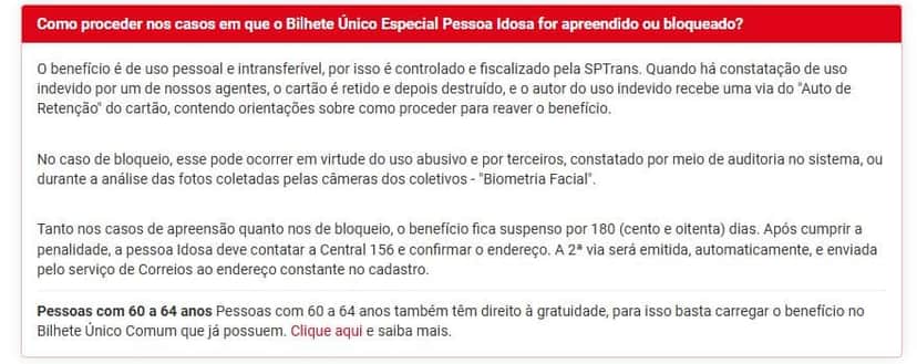 Comunicado da SPTrans - Foto: Internet Comunicado da SPTrans - Foto: Internet