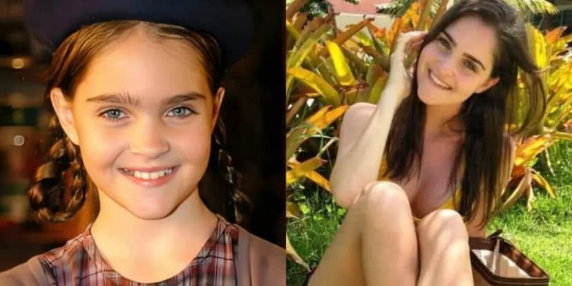 Atriz mirim de Alma Gêmea está, Caroline Smith (Foto: Reprodução/Montagem TV Foco) Atriz mirim de Alma Gêmea está, Caroline Smith (Foto: Reprodução/Montagem TV Foco)