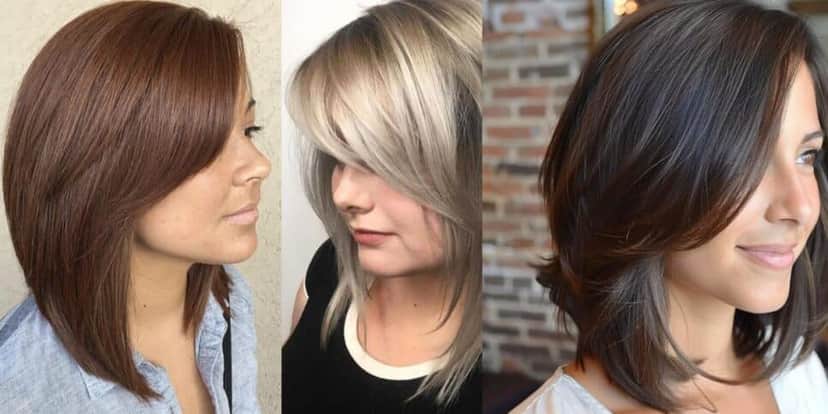 Long Bob com franja lateral em 3 tonalidades diferentes (Foto Reprodução/Montagem/Tv Foco/Pinterest/Lennita) Long Bob com franja lateral em 3 tonalidades diferentes (Foto Reprodução/Montagem/Tv Foco/Pinterest/Lennita)