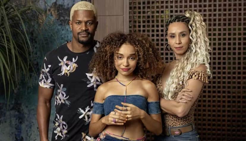 Mania de Você: Sirley, Leidi e ao centro, Evelyn (Foto: Reprodução/ Divulgação, TV Globo) Mania de Você: Sirley, Leidi e ao centro, Evelyn (Foto: Reprodução/ Divulgação, TV Globo)