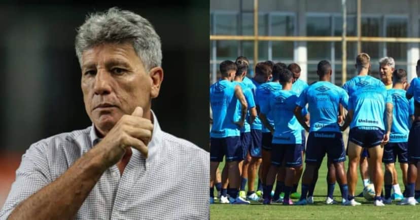 Renato Gaúcho arma ADEUS de 2 estrelas do Grêmio - Montagem / TV FOCO) Renato Gaúcho arma ADEUS de 2 estrelas do Grêmio - Montagem / TV FOCO)