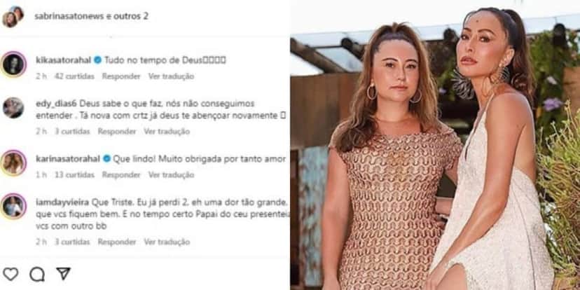 A famosa apresentadora da Globo, Sabrina Sato recebe apoio de Karina, sua irmã (Foto: Reprodução/Montagem) A famosa apresentadora da Globo, Sabrina Sato recebe apoio de Karina, sua irmã (Foto: Reprodução/Montagem)