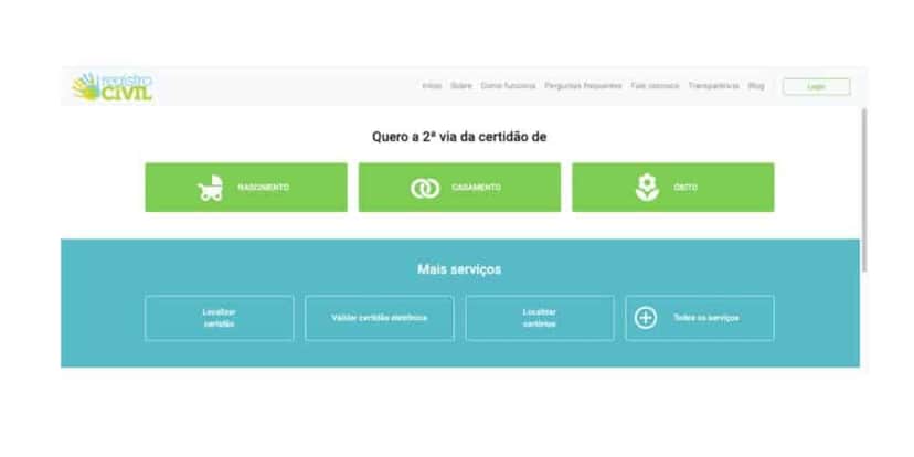 Registro Civil (Foto: Site oficial) Registro Civil (Foto: Site oficial)
