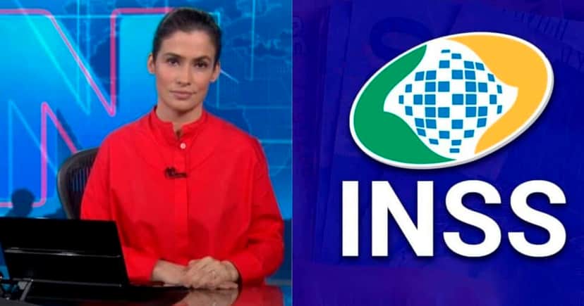 Renata Vasconcellos - INSS (Foto: Globo) Renata Vasconcellos - INSS (Foto: Globo)