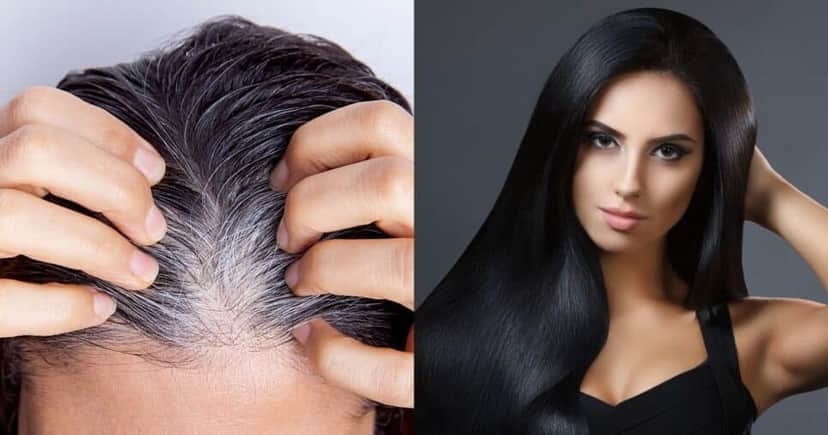 Tinta natural com 3 ingredientes cobre os fios de cabelo branco (Reprodução/Montagem TV Foco/Canva) Tinta natural com 3 ingredientes cobre os fios de cabelo branco (Reprodução/Montagem TV Foco/Canva)