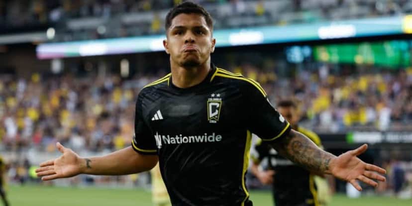 Cucho Hernández no radar no Botafogo (Reprodução: Columbus Crew) Cucho Hernández no radar no Botafogo (Reprodução: Columbus Crew)