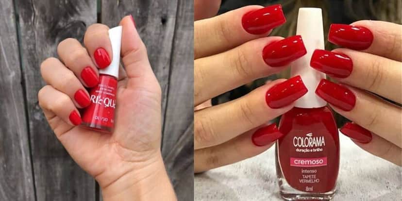 Esmalte vermelho (Foto: Internet) Esmalte vermelho (Foto: Internet)