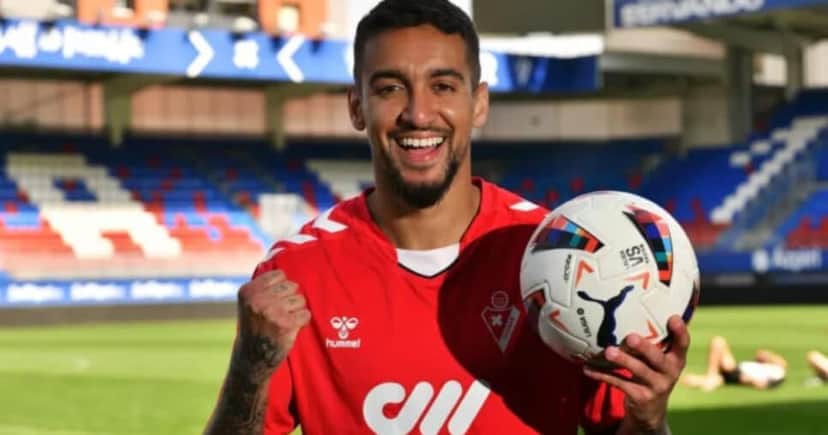Matheus Pereira no Eibar (Foto: Divulgação Eibar) Matheus Pereira no Eibar (Foto: Divulgação Eibar)