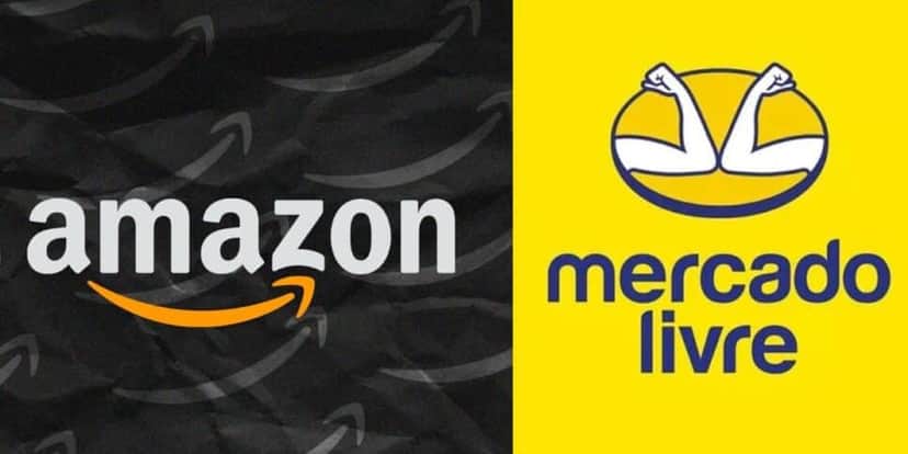 Amazon e Mercado Livre (Foto Reprodução/Montagem/Tv Foco) Amazon e Mercado Livre (Foto Reprodução/Montagem/Tv Foco)