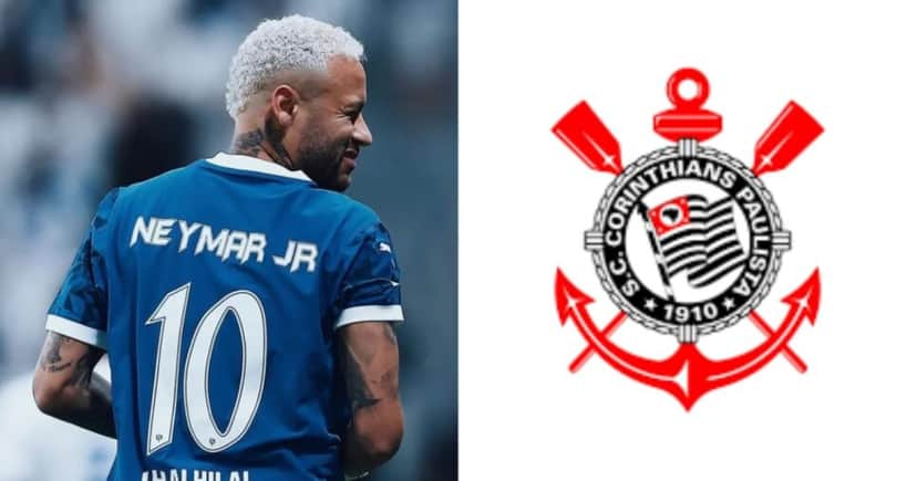 Quentinha de Neymar Jr. no Corinthians chega em anúncio - (Montagem / TV FOCO) Quentinha de Neymar Jr. no Corinthians chega em anúncio - (Montagem / TV FOCO)