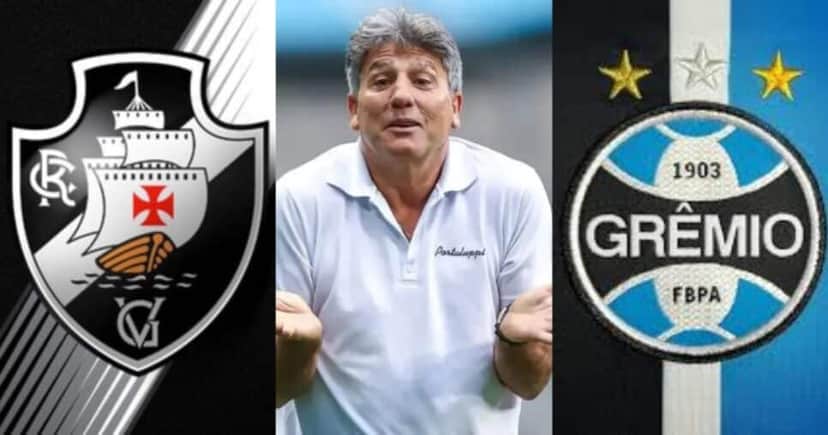 Renato Gaúcho ressurge no Vasco poucos dias após sair do Grêmio - Foto: Internet Renato Gaúcho ressurge no Vasco poucos dias após sair do Grêmio - Foto: Internet