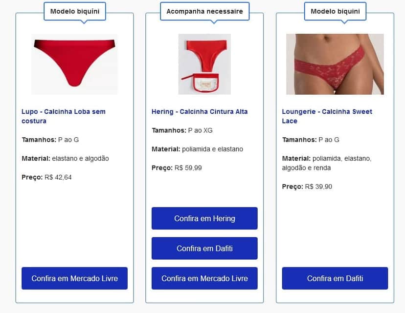 Vermelho é bastante popular (Foto: Reprodução / Google Shopping) Vermelho é bastante popular (Foto: Reprodução / Google Shopping)
