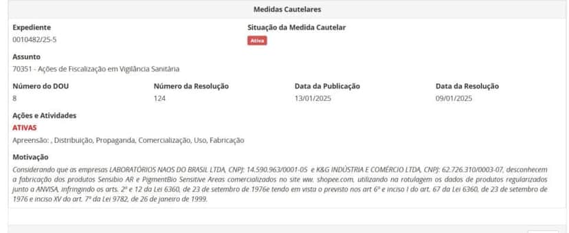 Resolução da ANVISA PT 2 (Foto Reprodução/ANVISA)