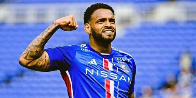 Anderson Lopes é um dos artilheiros no Japão (Reprodução: Yokohama Marinos) Anderson Lopes é um dos artilheiros no Japão (Reprodução: Yokohama Marinos)