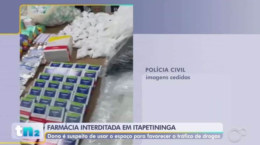 Polícia Civil revelou a venda de medicamentos adulterados na farmácia (Foto Reprodução/Globoplay) Polícia Civil revelou a venda de medicamentos adulterados na farmácia (Foto Reprodução/Globoplay)