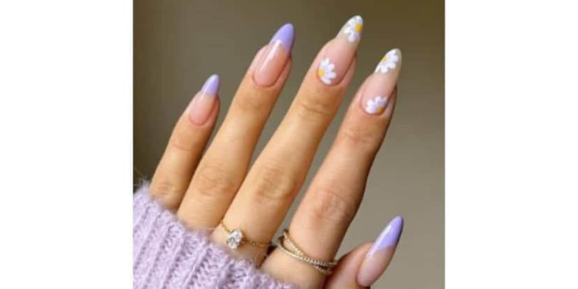 Esmalte com desenho (Foto: Reprodução / Pinterest) Esmalte com desenho (Foto: Reprodução / Pinterest)
