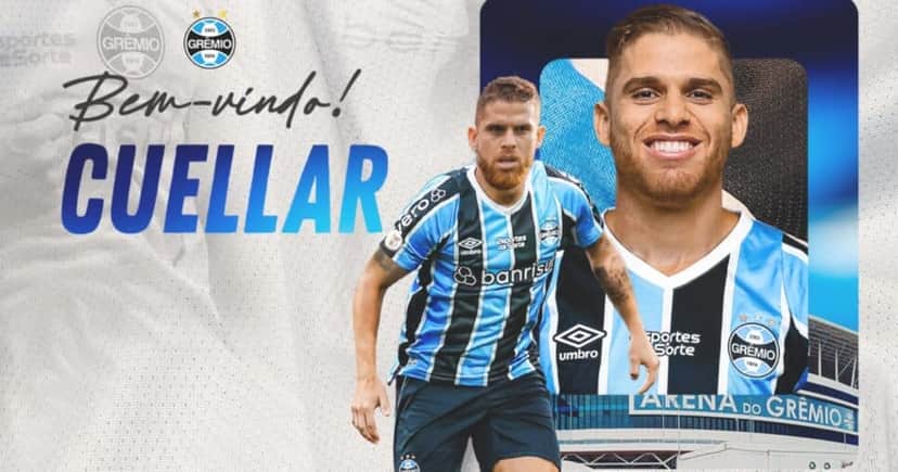Gustavo Cuellar chega ao Grêmio (Foto: Divulgação) Mano Menezes Gustavo Cuellar chega ao Grêmio (Foto: Divulgação) Mano Menezes