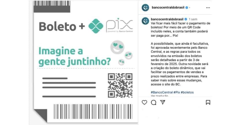 Comunicado do BC (Reprodução/Instagram)