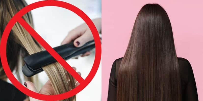 Alise o seu cabelo sem precisar de chapinha (Reprodução: Montagem TV Foco) Alise o seu cabelo sem precisar de chapinha (Reprodução: Montagem TV Foco)
