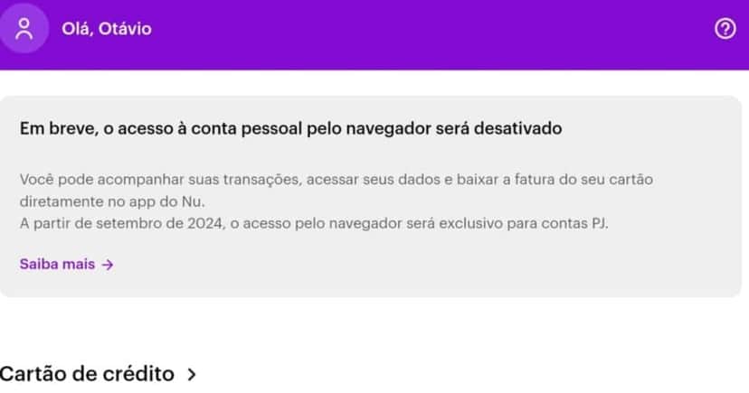 Comunicado Nubank - (Foto: Comunidade Nubank) Comunicado Nubank - (Foto: Comunidade Nubank)