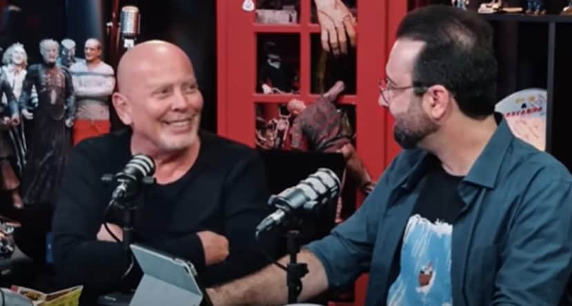 Iran Thieme e Pedro Bexiga no SaladaCast falam de Marcos Mion (Foto: Reprodução/ YouTube) Iran Thieme e Pedro Bexiga no SaladaCast falam de Marcos Mion (Foto: Reprodução/ YouTube)