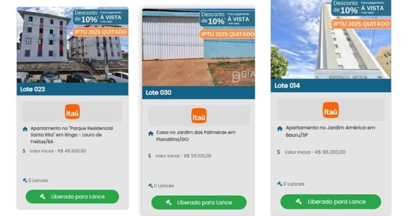 Imóveis a preços extremamente atrativos que estarão disponíveis no leilão (Foto Reprodução/Montagem/Lennita/Tv Foco/Biasi) Imóveis a preços extremamente atrativos que estarão disponíveis no leilão (Foto Reprodução/Montagem/Lennita/Tv Foco/Biasi)