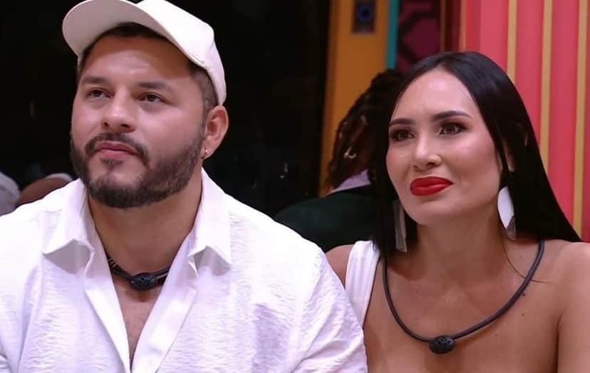 Marcelo e Arleane no BBB25 (Foto: Reprodução / Globo) 