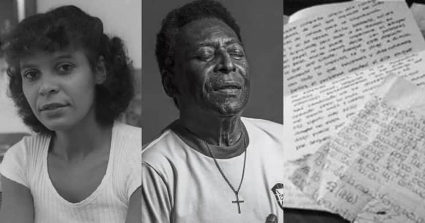 "Estão em toda parte": Carta psicografada de Pelé sobre a filha (Foto: reprodução/Montagem TV Foco)