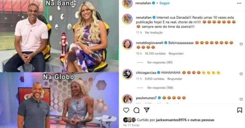 Renata Fan é criticada e acusada de homofobia (Foto: Reprodução) Renata Fan é criticada e acusada de homofobia (Foto: Reprodução)