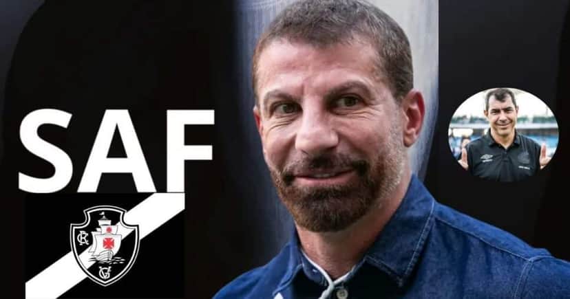 Pedrinho, SAF do Vasco e Carille (Foto: Reprodução / VFC / Canva / Montagem TV Foco)