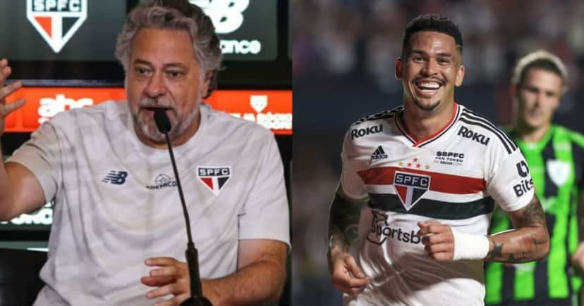 Casares - Luciano no São Paulo (Foto: Reprodução/Montagem TV Foco) Casares - Luciano no São Paulo (Foto: Reprodução/Montagem TV Foco)
