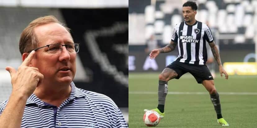 Textor lida com viradas no Botafogo, inclusive um adeus armado de Gregore (Reprodução: Vitor Silva) Textor lida com viradas no Botafogo, inclusive um adeus armado de Gregore (Reprodução: Vitor Silva)