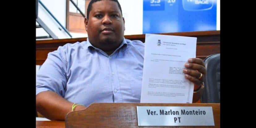 Vereador Marlon Monteiro, do PT (Foto Reprodução/Montagem/Tv Foco/Bagé 24h) Vereador Marlon Monteiro, do PT (Foto Reprodução/Montagem/Tv Foco/Bagé 24h)