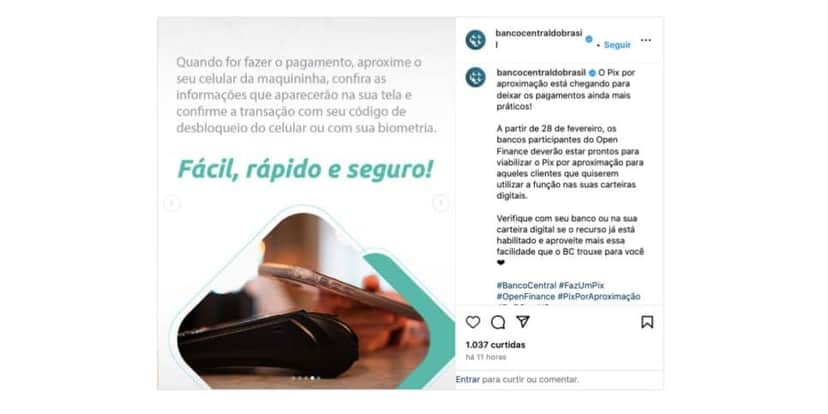 Anúncio Banco Central (Foto: Reprodução / Instagram) Anúncio Banco Central (Foto: Reprodução / Instagram)