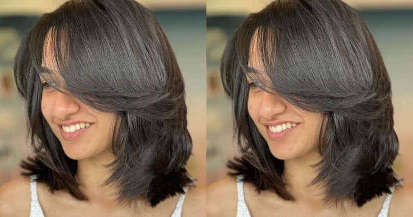 Corte de cabelo Butterfly cut curto - Foto: Internet Corte de cabelo Butterfly cut curto - Foto: Internet