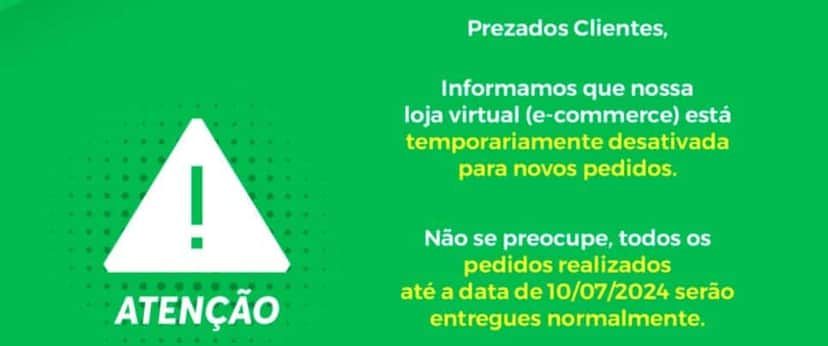 Anúncio do Vestcasa sobre o site estar desativado (Foto Reprodução/Site oficial) Anúncio do Vestcasa sobre o site estar desativado (Foto Reprodução/Site oficial)