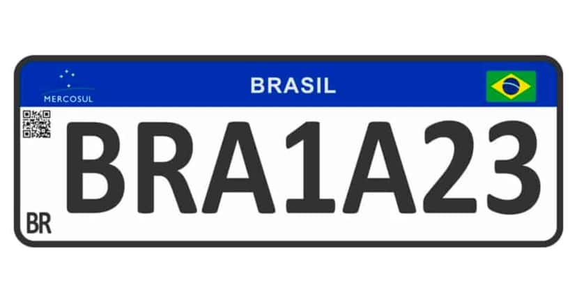 Nova Placa Mercosul (Foto: reprodução) Nova Placa Mercosul (Foto: reprodução)