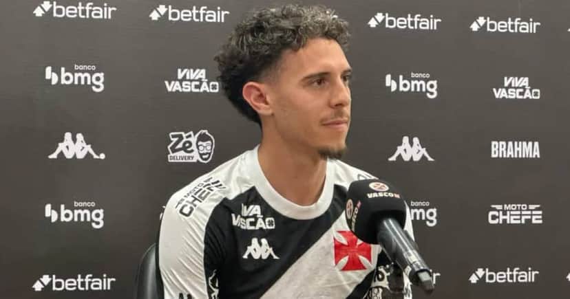 Nuno Moreira foi apresentado pelo Vasco (Foto: Matheus Guimarães/Lance!) Nuno Moreira foi apresentado pelo Vasco (Foto: Matheus Guimarães/Lance!)