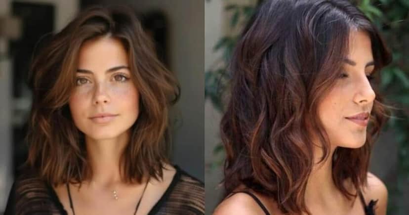 Corte de cabelo ondas nos ombros (Foto: Reprodução/Montagem TV Foco) Corte de cabelo ondas nos ombros (Foto: Reprodução/Montagem TV Foco)