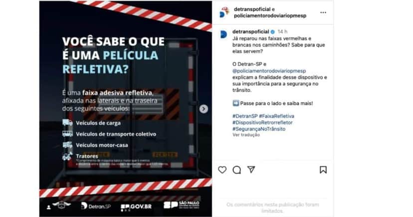 Comunicado do departamento (Reprodução/Instagram) Comunicado do departamento (Reprodução/Instagram)