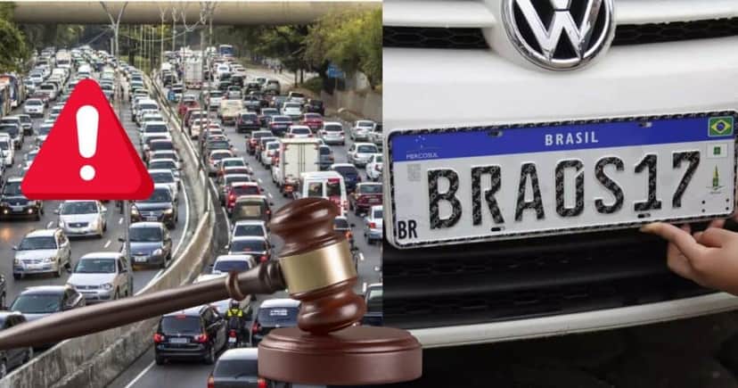 Lei de trânsito das placas crava proibições e perda da CNH (Reprodução/Montagem TV Foco/Canva) Lei de trânsito das placas crava proibições e perda da CNH (Reprodução/Montagem TV Foco/Canva)